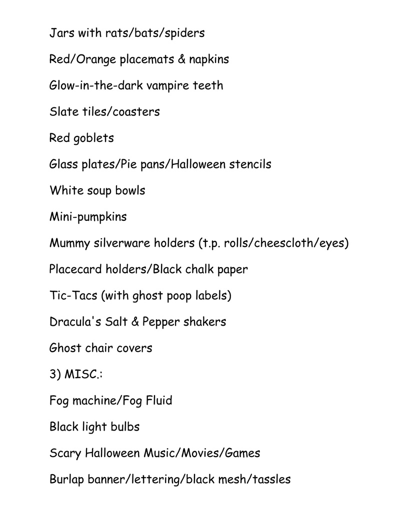Halloween Crafts and Tablescapes List #2