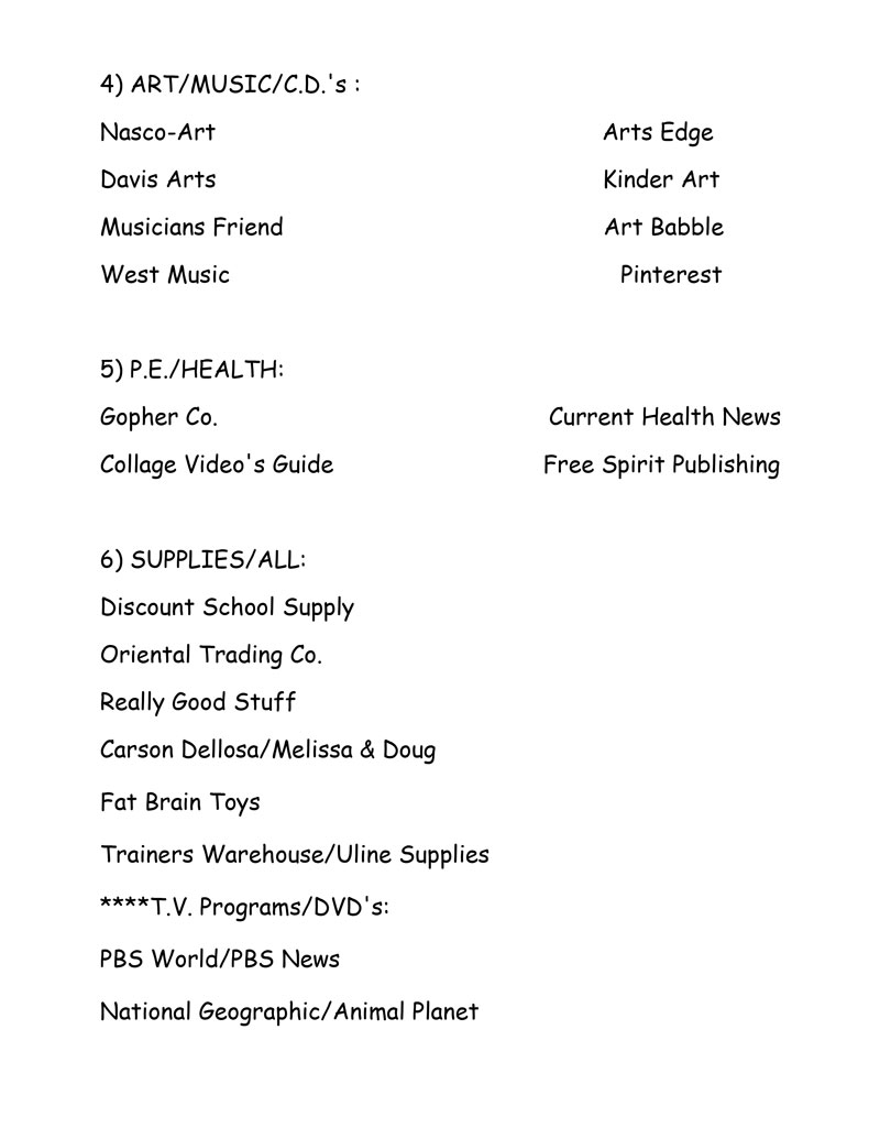 Home School Resources List #2